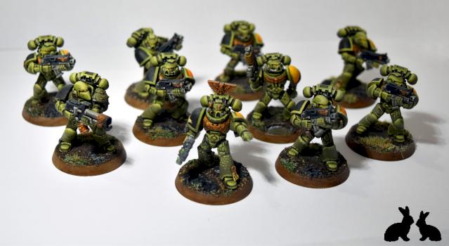 Salamanders Tactical Squad by theshadowbunny