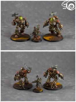 Adeptus Mechanicus Kastelan Robots by minichameleon