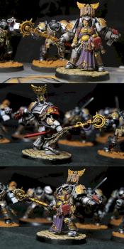 Grey Knights Librarian in Terminator Armour by valbasaur