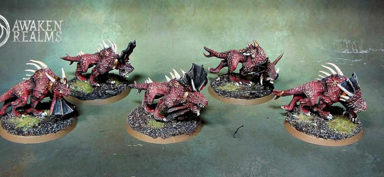 Khorne Flesh Hounds by Awaken Realms
