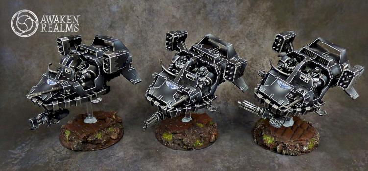 Dark Angels Ravenwing Land Speeder by Awaken Realms