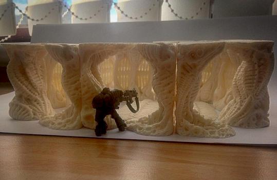 ALIEN HIVE SCENERY / TYRANID / NECROMUNDA / ZONE MORTALIS / SPACE HULK / STAR WARS / AvP by trenchfoot
