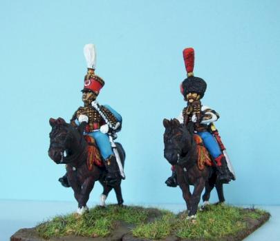 Napoleonic French Hussar General and ADC by zilch