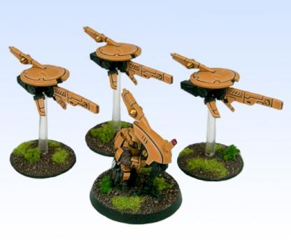 Tau Sniper Drone Team by Brokenblade