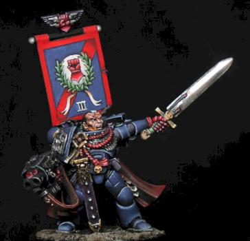 Capitaine Cortez from the Crimson Fists chapter by Philippe