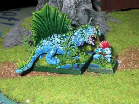 Salamander with Lizardmen by EmporerMa
