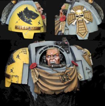 Space wolf terminator bust by Philippe