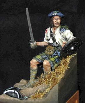 Clans man at Culloden by Philippe