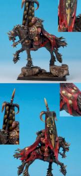 WARHAMMER Single Chaos Marauder Horseman with Standard by rene