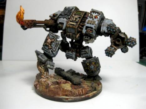 Space Wolf Seige Dreadnought by wolflordkejl