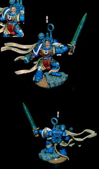 Space Marine Captain - conversion by zwartegoblin