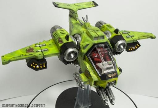 Space Marine Salamanders Stormtalon (conversion) by Apaintingchaos