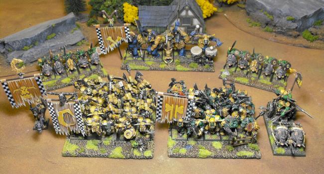 Orc and Goblin Army by nippy longskar