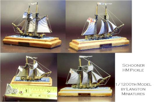 1/1200th Schooner HM Laura by Comte de Foix