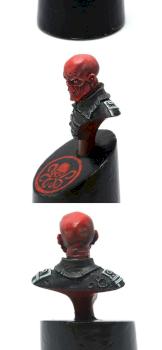 Red Skull Bust by Makhno