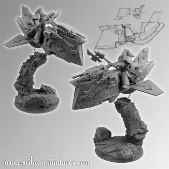 SF Roman Legionary on Jet Bike by Scibor
