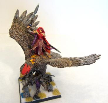 Warhammer - Wood Elf Lord on Eagle by Silje