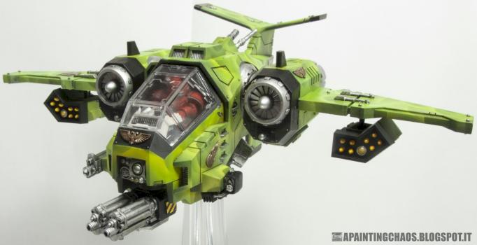 Space Marine Salamanders Stormtalon (conversion) by Apaintingchaos