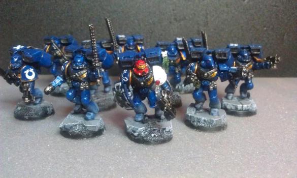 Ultra Marines Assault Squad by Orionjp