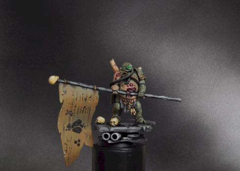 Death Guard Standard (Warhammer Nurgle Lord conversion) by Rix