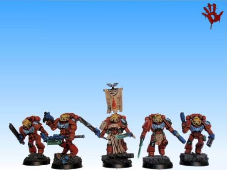 Blood Angels Assault Squad by mutogeno