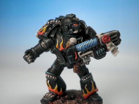 Legion of the Damned marine with plasma gun by aerixis