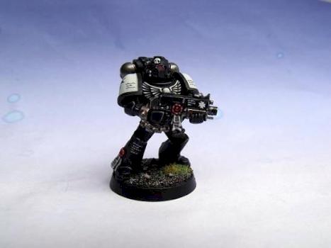 Black Templar Space Marine by Almberg