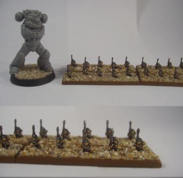 Epic (6mm) Imperial Guard - Ratling snipers by Guthwine