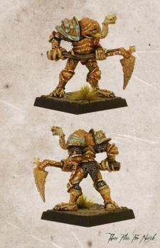 CHAMPION OF NURGLE WITH AXE AND BITING TONGUE by loris