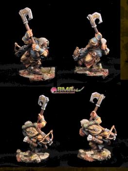 Harsk, Iconic Male Dwarf Ranger by belminiart