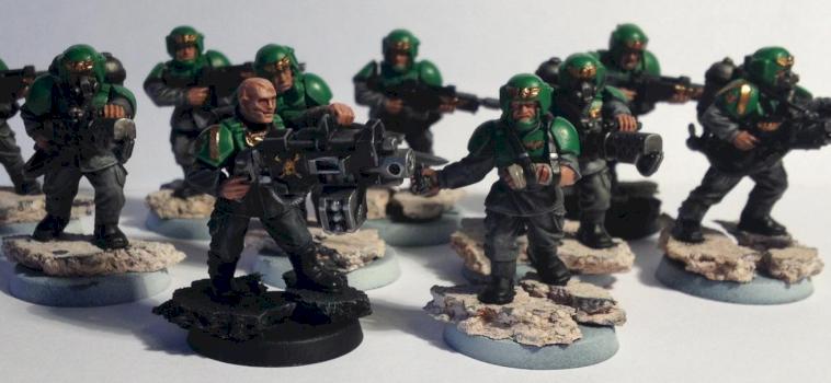 Imperial guard veterans by Asgog