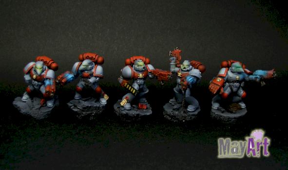 Space wolf / Blood angels by MayArt