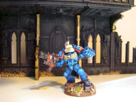 ultra marine warhammer 40 by nicoleon
