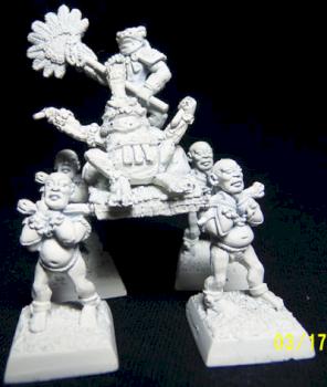 OOP Warhammer Slann Wizard on Litter w/ Slaves c.a. 1987 by gavrem
