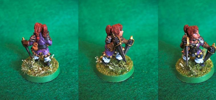 Lydia Copperthumb Dwarf Fighter-Mage from Reaper by kaiserbudheim