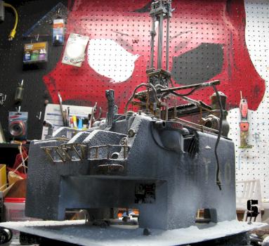 Snow drill rig front by Saw
