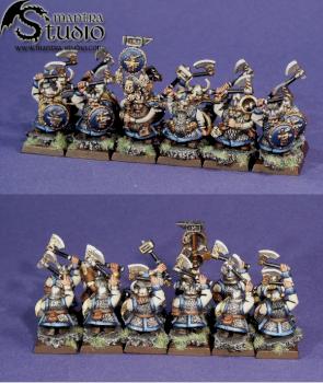 Dwarf Warriors by techanu