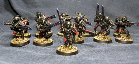 Fire Warrior Team by DanTheAngry