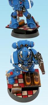 Ultramraines brother . II Company, IX Devastator Squad by milo