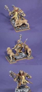 OGRE KINGDOMS Hunter with two Sabretusks by MantraStudio