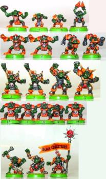 Orc Bloodbowl Team - The Black Crag Blitzers by james9995