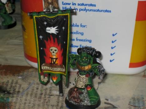 Salamanders Space Marine Standard Bearer by WarlordSkarfang