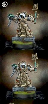 Space Marines Chaplain in White by IRKUCK