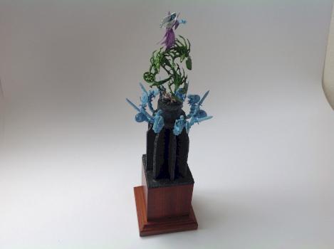 Warhammer chess black Queen (Banshee on spirit hosts) by danw82