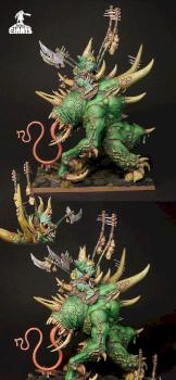 Chaos Nurgle Maggoth Lord Orghotts Daemonspew by slawek