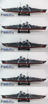 German Battleship Bismarck by MadFlyArtStudio