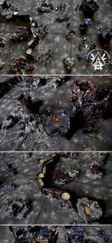DESERT MODULAR 72x48 BATTLE GAMEBOARD DETAILS II 2014 by studiolevel