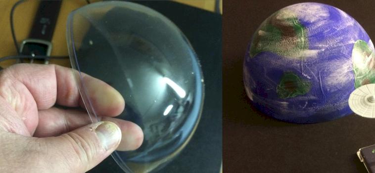 Scratch built planet for Star Trek: Attack Wing by Byteknight