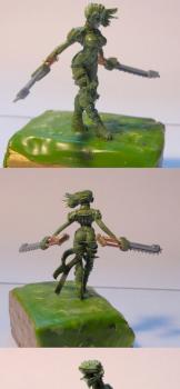 28 mm Battle Sister Sororita with two chainswords WIP by warex