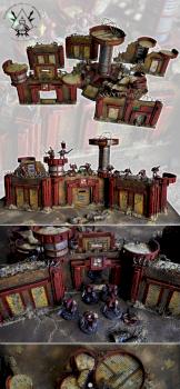 DESERT BASE STRONGHOLD + LANDING PAD SET by studiolevel